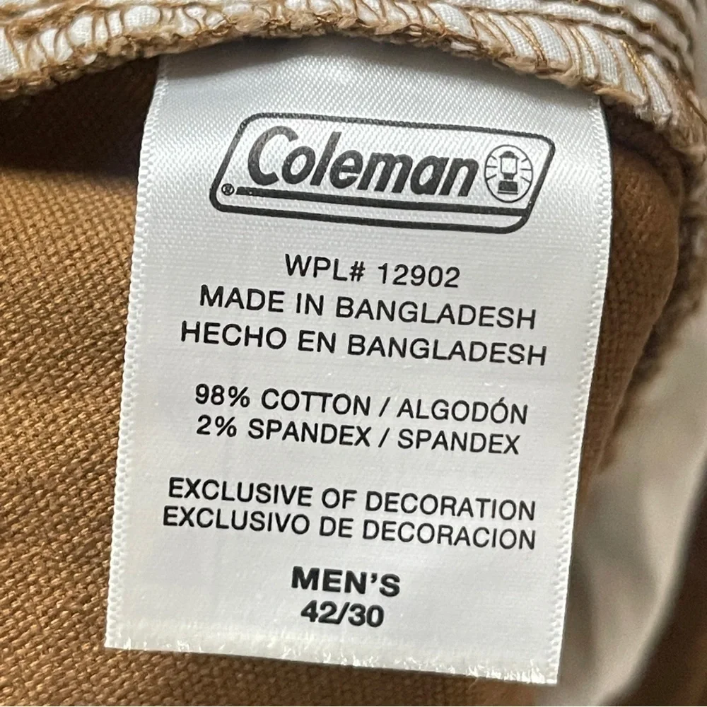 COLEMAN Men’s Tear Resistant Stretch Utility Pant in‎ Copper, 42x30